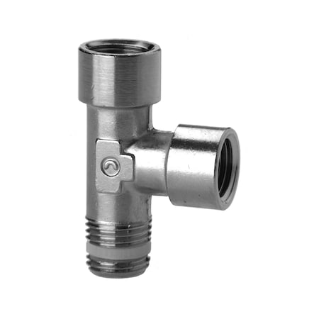 Camozzi Camozzi, BSPt Adaptor-Male Female Tee-1/8 Thread-Ptfe Seal S2070-1/8-1/8